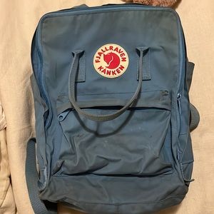 Blue Fjallraven Kanken Backpack